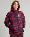 Maxcorners Pretty In Pink Hunting Camo Puffer Jacket LM1601