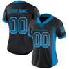Maxcorners Custom Black Panther Blue-Gray Drift Fashion Football Jersey LM2605