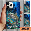 Maxcorners Fishing Deep Blue Coral Reef Customized Name 3D Cap
