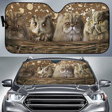 Maxcorners Cats and Owl Auto Sun Shade