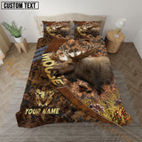 Maxcorners Moose Hunting Autumn Forest Camo Bedding Set 3D All Over Printed