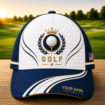 Maxcorners Legacy Line 3D Golf Personalized Name Cap