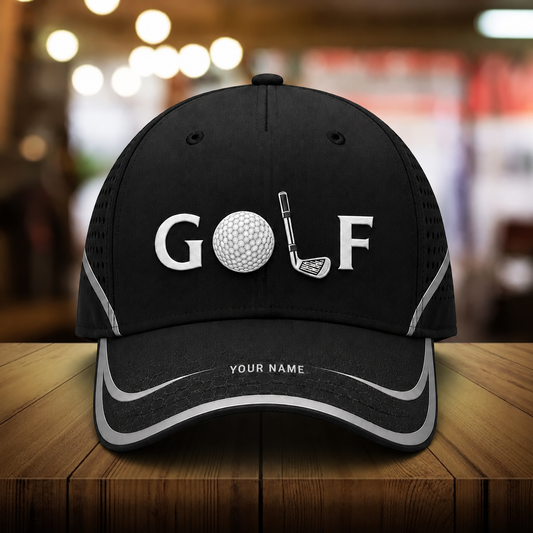 Maxcorners Fairway Prestige 3D Golf Personalized Name Cap