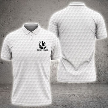 Maxcorners 3D Classic Golf Personalized Name Polo
