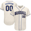 Maxcorners Custom Cream Royal-Gold Classic Authentic Baseball Jersey LM2605