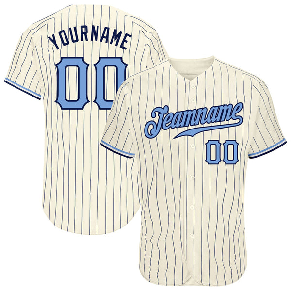 Custom Pinstripe Authentic Baseball Jersey (Multicolor)