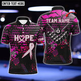 Maxcorners Breast Cancer Awareness Pink Ribbon Personalized Billiard 3D Shirt