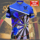 Maxcorners Darts For Team Design Multicolor Option Best Darts Player Gift, Personalized Name Polo Shirt