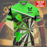 Maxcorners Darts For Team Design Multicolor Option Best Darts Player Gift, Personalized Name Polo Shirt