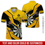 Maxcorners Darts For Team Design Multicolor Option Customized Darts Polo Shirt, Perfect Gift For Darts Lovers, Darts Players
