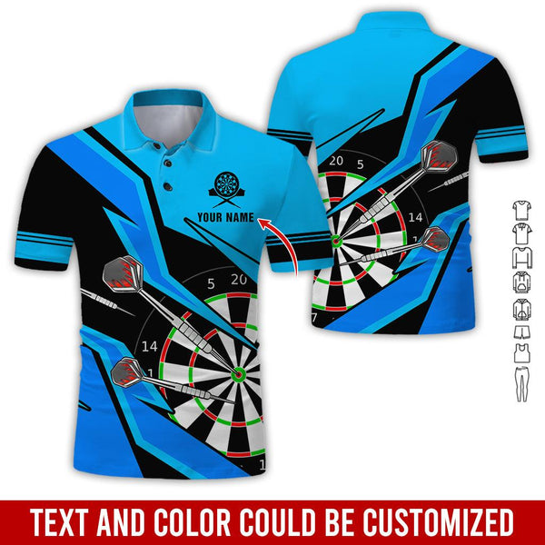Maxcorners Darts For Team Design Multicolor Option Customized Darts Polo Shirt, Perfect Gift For Darts Lovers, Darts Players