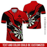 Maxcorners Darts For Team Design Multicolor Option Customized Darts Polo Shirt, Perfect Gift For Darts Lovers, Darts Players