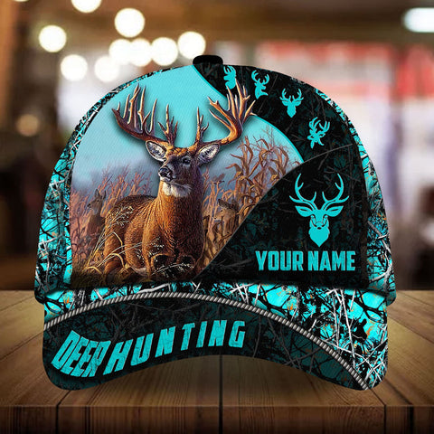 Maxcorners The Special Deer Hunting Personalized Hats 3D Multicolored