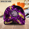 Maxcorners Darts Lightning and Flaming Dartboard Personalized Name 3D Classic Cap