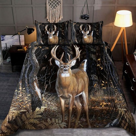 Maxcorners Deer Hunter's Camouflage Bedding Set