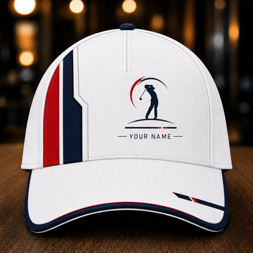 Maxcorners Prestige Drive 3D Golf Personalized Name Cap