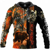 Maxcorners Hunting Camo Gloves 3D Over Printed Hoodie