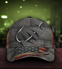 Maxcorners Fishing Hook Hat, Fishing Trucker Hat, Fishing Cap For Men, Fishing Gifts For Dad