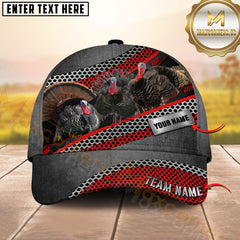 Maxcorners Modern Hunting Sport Style Personalized Name Cap  (Deer/Moose/Boar/Turkey/Duck)