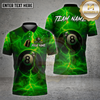 Maxcorners Billiards Shirt 8 Ball Electric Energy Multioptions Personalized Name, Team Name Unisex 3D Shirt (4 Colors)