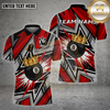 Maxcorners Billiards Shirt 8 Ball Crown Splash Multioptions Personalized Name, Team Name Unisex 3D Shirt (4 Colors