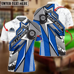 Maxcorners Billiards Ball 8 Grunge RC Personalized Name, Team Name Unisex Shirt ( 6 Colors )