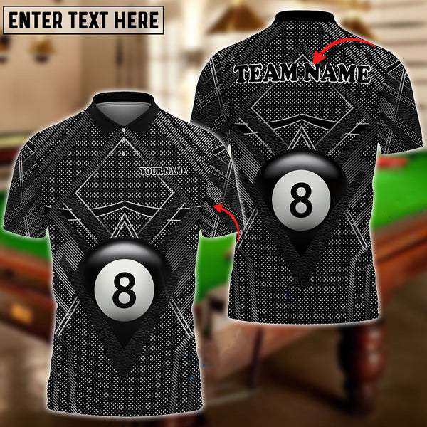 Maxcorners Billiards Panther Pattern Personalized Name, Team Name Unisex Shirt