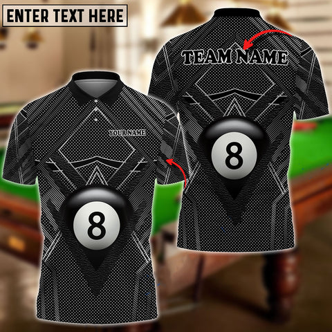 Maxcorners Billiards Panther Pattern Personalized Name, Team Name Unisex Shirt