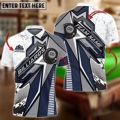 Maxcorners Billiards Ball 8 Grunge RC Personalized Name, Team Name Unisex Shirt ( 6 Colors )