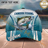 Maxcorners Fishing Catfish Honeycomb Splash Personalized Name 3D Cap (12 Fish Species)