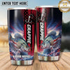 Maxcorners Fishing Tumbler Red Blue Hook Lightning Design Personalized Name Tumbler (13 Species)