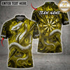 Maxcorners Darts Serpent Dragon Energy Orb Multiple Options Personalized Name, Team Name 3D Shirt