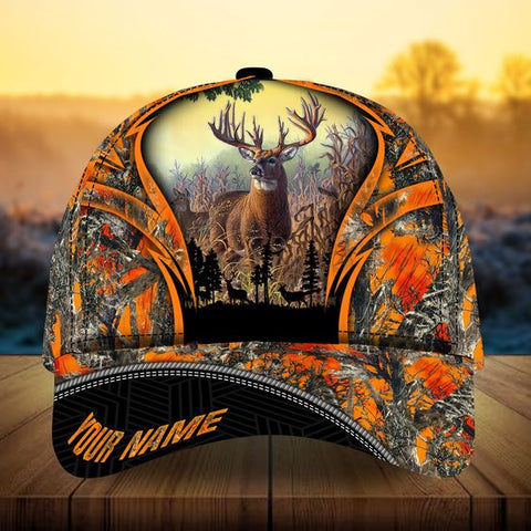 Maxcorners Deer Hunting Personalized 3D Hat