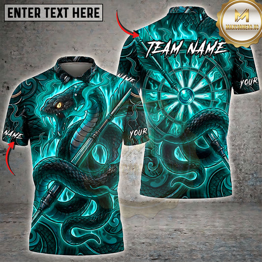 Maxcorners Darts Mystic Dragon Energy Orb Multiple Options Personalized Name, Team Name 3D Shirt