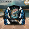 Maxcorners Fishing Thunder Hex Storm Personalized Name 3D Cap (12 Fish Species)