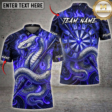 Maxcorners Darts Serpent Dragon Energy Orb Multiple Options Personalized Name, Team Name 3D Shirt