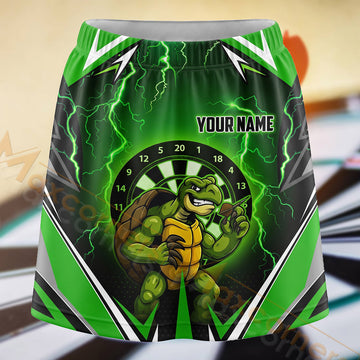 Maxcorners Darts Green Ninja Turtle Dartboard Personalized 3D Skort, Skirts With Shorts