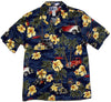 Maxcorners Hibiscus Drag Racers Men's Hawaiian Shirt
