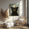 Maxcorners Toilet Paper Bear Canvas funny Bathroom Wall Art LM2611