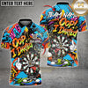 Maxcorners Dart Graffiti Cartoon Dartboard Multi Options Personalized Name, Team Name 3D Shirt
