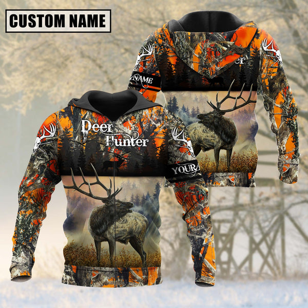 Maxcorners Custom Name Elk Hunting Shirt 3D All Over Printed Clothes