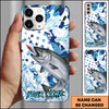 Maxcorners Fishing Star Camo Water Splash Art Personalized Name Phone Case (10 Fish Species)