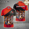Maxcorners Darts Shirt Gangster Cat Crew Multiple Options Personalized Name, Team Name 3D Shirt