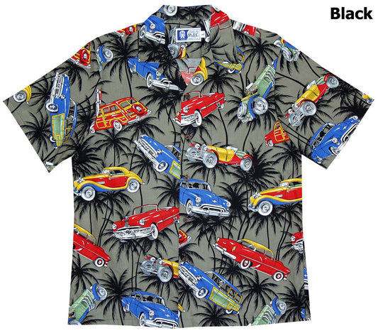 Maxcorners Antique Automobiles Men's Hawaiian Shirt