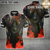 Maxcorners Bowling Shirt Magic Flame Wizard Multioptions Personalized Name, Team Name Unisex 3D Shirt (4 Colors)