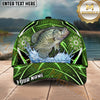 Maxcorners Fishing Green Neon Honeycomb Water Splash Personalized Name 3D Cap (12 Fish Species)