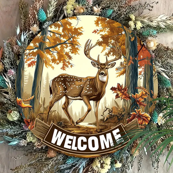 Maxcorners Vintage Elk Hunting Wooden Sign