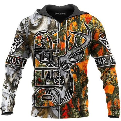 Maxcorners Custom Name Deer Hunting 3D All Over Printed Clothes