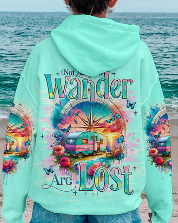 Maxcorners Not All Who Wander Are Lost Compass Glamper All Over Print LM2101