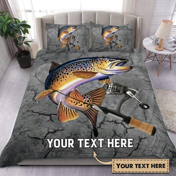 Maxcorners Personalized Fishing Bedding Set